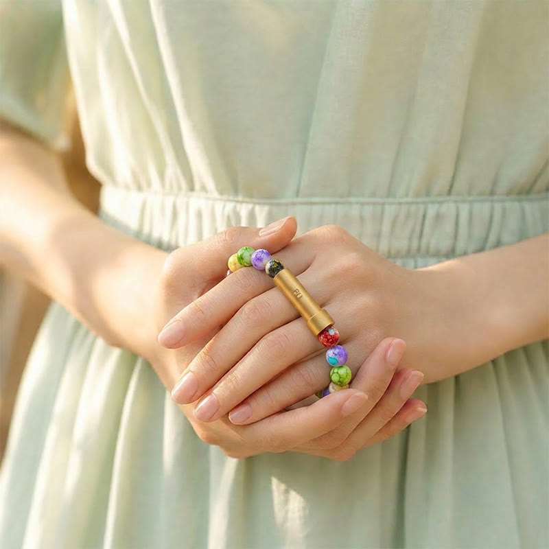 FuAttract Wishbeads Balance & Energy Flow – Seven Chakra Crystal Intention Bracelet - image 6