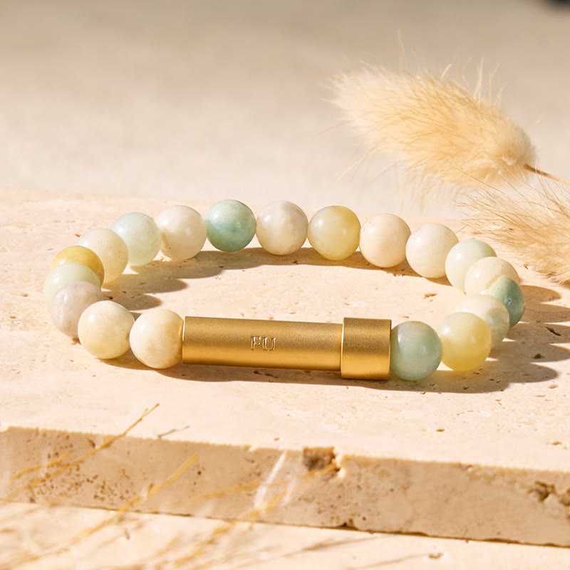 FuAttract Wishbeads Clarity & Balance – Amazonite Intention Bracelet - image 2