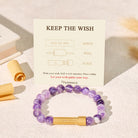 FuAttract Wishbeads Calm Focus & Inner Wisdom – Amethyst Intention Bracelet - image 1