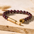 FuAttract Wishbeads Motivation Courage Energy Garnet Intention Bracelet - 8mm - image 0