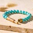 FuAttract Wishbeads Protection & Positive Energy – Turquoise Intention Bracelet - 8mm - image 0