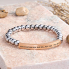 FuAttract God Is Within Her She Will Not Fail Ps. 46:5 Tube Bead Bracelet - Hematite - Rose Gold - image 36