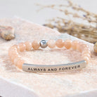 FuAttract Always And Forever Tube Bead Bracelet - Sunstone - Gold - image 8