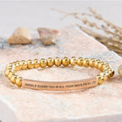 FuAttract Angels Guard You In All Your Ways Psalm 91:11 Tube Bead Bracelet - Stainless Steel - Rose Gold - image 25