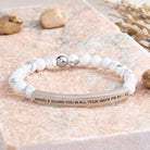 FuAttract Angels Guard You In All Your Ways Psalm 91:11 Tube Bead Bracelet - White Turquoise - Silver - image 30