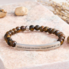 FuAttract Angels Guard You In All Your Ways Psalm 91:11 Tube Bead Bracelet - Tiger's Eye - Silver - image 41