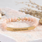 FuAttract Forever Friends Tube Bead Bracelet - Sunstone - Gold - image 7