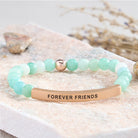 FuAttract Forever Friends Tube Bead Bracelet - Amazonite - Rose Gold - image 9
