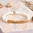 FuAttract Forever Friends Tube Bead Bracelet - Moonstone - Gold - image 48