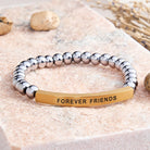 FuAttract Forever Friends Tube Bead Bracelet - Hematite - Gold - image 38