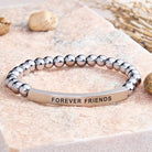FuAttract Forever Friends Tube Bead Bracelet - Hematite - Silver - image 37