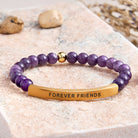 FuAttract Forever Friends Tube Bead Bracelet - Amethyst - Gold - image 22