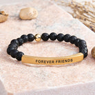 FuAttract Forever Friends Tube Bead Bracelet - Lava Rock - Gold - image 34
