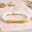 FuAttract Forever Friends Tube Bead Bracelet - White Turquoise - Gold - image 30