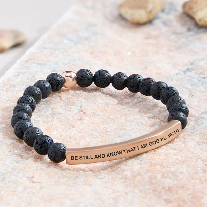 FuAttract Be Still And Know That I Am God Psalm 46:10 Tube Bead Bracelet - image 3