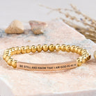 FuAttract Be Still And Know That I Am God Psalm 46:10 Tube Bead Bracelet - Stainless Steel - Rose Gold - image 28