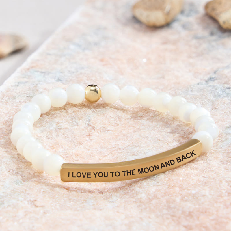 FuAttract I Love You To The Moon And Back Tube Bead Bracelet - image 3