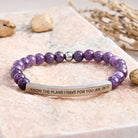 FuAttract I Know The Plans I Have For You Jer. 29:11 Tube Bead Bracelet - Amethyst - Silver - image 25