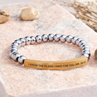 FuAttract I Know The Plans I Have For You Jer. 29:11 Tube Bead Bracelet - Hematite - Gold - image 38