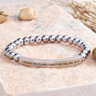 FuAttract I Know The Plans I Have For You Jer. 29:11 Tube Bead Bracelet - Hematite - Silver - image 37