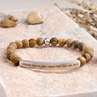 FuAttract I Know The Plans I Have For You Jer. 29:11 Tube Bead Bracelet - Picture Jasper - Silver - image 44
