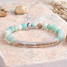 FuAttract I Know The Plans I Have For You Jer. 29:11 Tube Bead Bracelet - Matt Amazonite - Silver - image 14