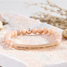 FuAttract Positive Mind - Positive Vibes - Positive Life Tube Bead Bracelet - Sunstone - Rose Gold - image 10