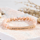FuAttract I Am With You Always Matt. 28:20 Tube Bead Bracelet - Sunstone - Rose Gold - image 6