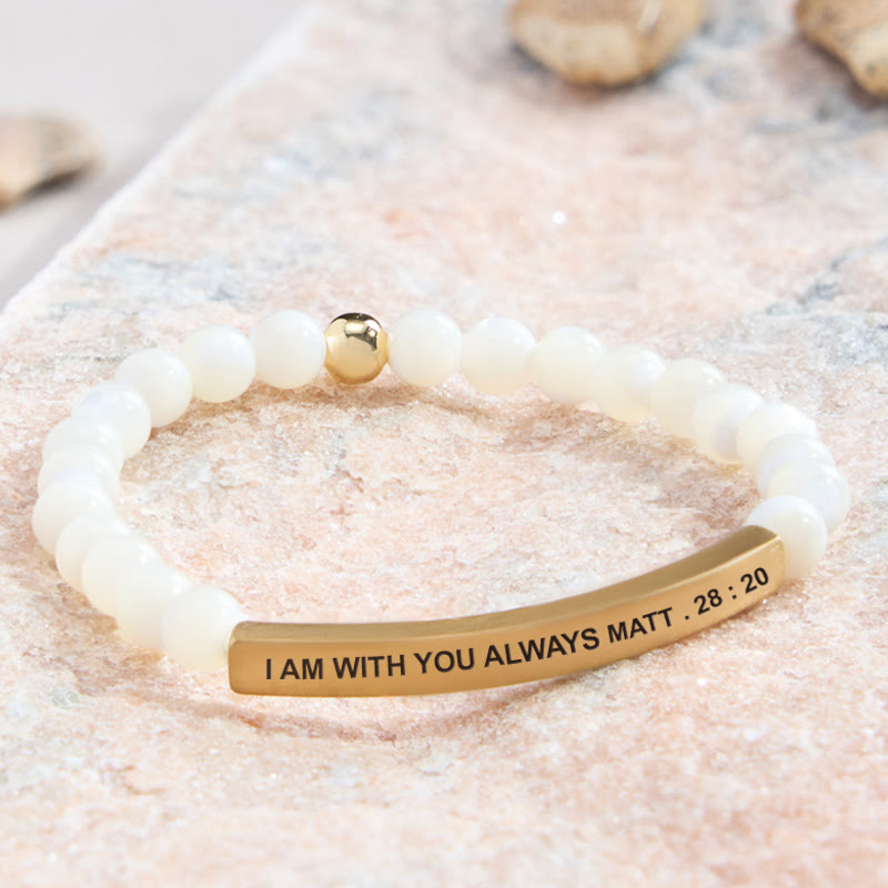 FuAttract I Am With You Always Matt. 28:20 Tube Bead Bracelet - image 3