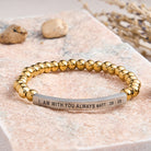 FuAttract I Am With You Always Matt. 28:20 Tube Bead Bracelet - Stainless Steel - Silver - image 29