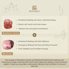 FuAttract Healing Strength Angel Numbers Strawberry Quartz Rhodonite Stainless Steel Bracelet - image 7