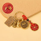 FuAttract Wealth Fortune Pixiu Chinese Zodiac Guardian Deity Calabash Cinnabar Keychain  - Pig - image 11