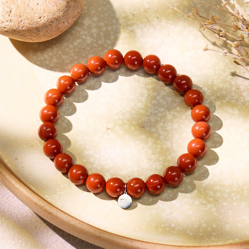 FuAttract Red Jasper Bracelet – Stability Vitality & Inner Strength - 21cm - image 0