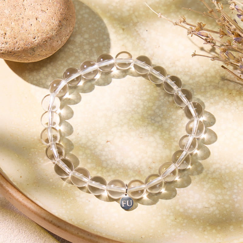 FuAttract Clear Quartz Bracelet – Clarity Focus & Energy  - 21cm - image 0