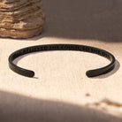 FuAttract She Believed She Could, So She Did Stainless Steel Engraved Bracelet - Black - Inside - image 9