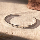 FuAttract Forever Friends Strength Harmony Stainless Steel Engraved Bracelet - Silver - Outside - Men (17.5-19cm) - image 4