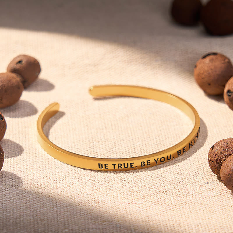 FuAttract Be True. Be You. Be Kind Stainless Steel Engraved Bracelet - image 3