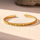 FuAttract Be True. Be You. Be Kind Stainless Steel Engraved Bracelet - image 1