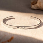 FuAttract Believe Hope Growth Stainless Steel Engraved Bracelet - Silver - Outside - Men (17.5-19cm) - image 0