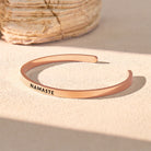 FuAttract Namaste Peace Compassion Stainless Steel Engraved Bracelet - image 1