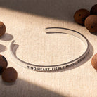 FuAttract Kind Heart, Fierce Mind, Brave Spirit Stainless Steel Engraved Bracelet - image 2