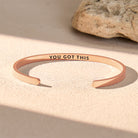 FuAttract You Got This Energy & Success Stainless Steel Engraved Bracelet - Rose Gold - Inside - Men (17.5-19cm) - image 9