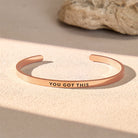 FuAttract You Got This Energy & Success Stainless Steel Engraved Bracelet - Rose Gold - Outside - Men (17.5-19cm) - image 8
