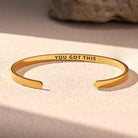 FuAttract You Got This Energy & Success Stainless Steel Engraved Bracelet - Gold - Inside - Men (17.5-19cm) - image 7