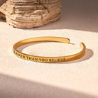 FuAttract You Are Braver Than You Believe Stainless Steel Engraved Bracelet - image 3
