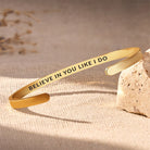 FuAttract Believe In You Like I Do Stainless Steel Engraved Bracelet - image 0