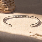 FuAttract Courage To Change Stainless Steel Engraved Bracelet - Silver - Inside - Men (17.5-19cm) - image 4
