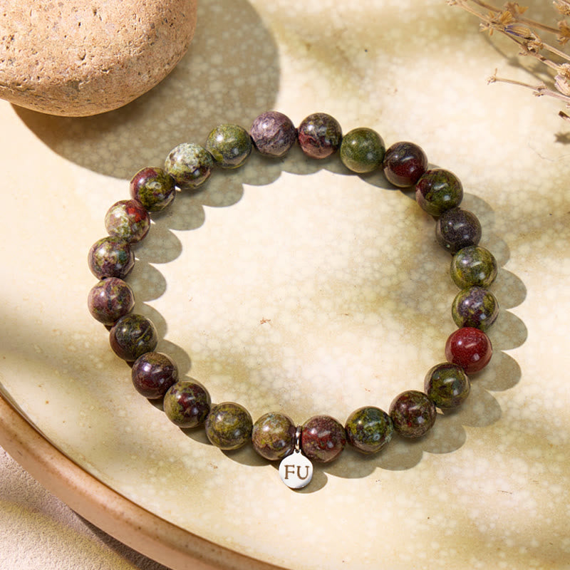 FuAttract Dragon Blood Jasper Bracelet - Courage & Protective Strength  - 21cm - image 0