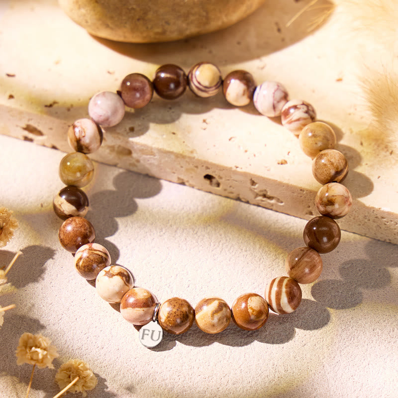 FuAttract Australian Zebra Stone Bracelet – Balance Focus & Stability - image 1