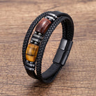 FuAttract Wealth & Protection Tiger's Eye Leather Bracelet - Yellow & Red Tiger’s Eye - 23cm - image 11